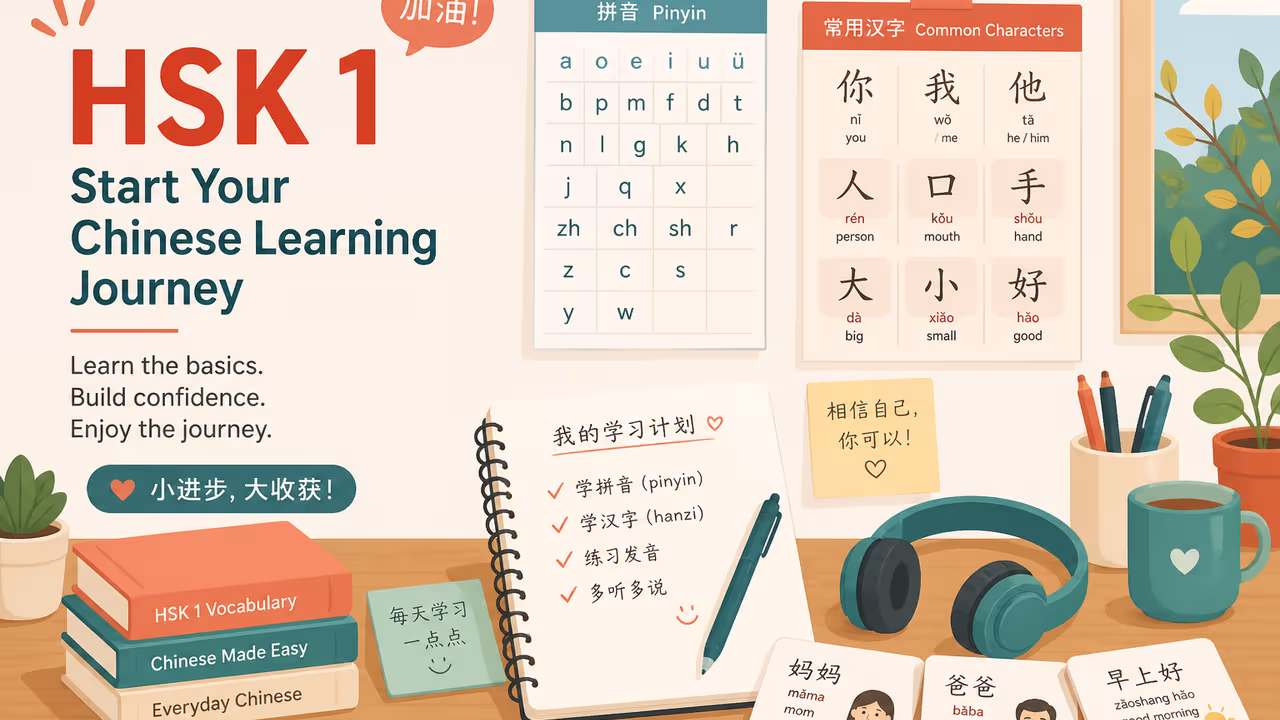 Luyện thi HSK 1: hướng dẫn từ A–Z cho người mới